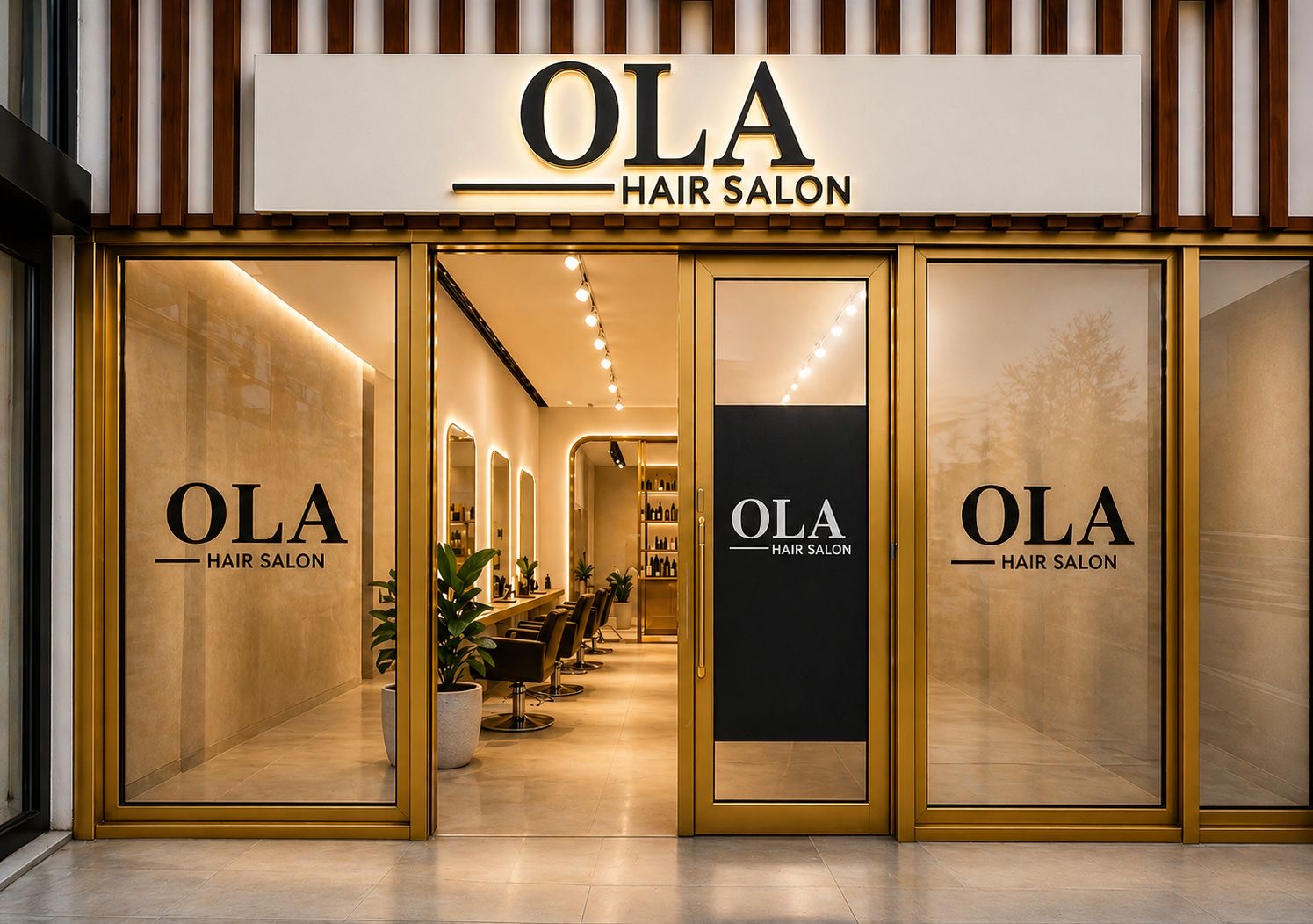 OLA Hair Salon storefront in Silverdale